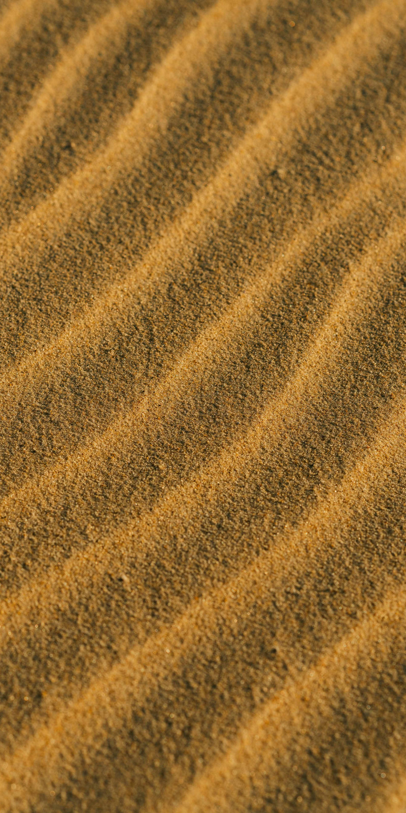 Close up of rippled sand on a beach